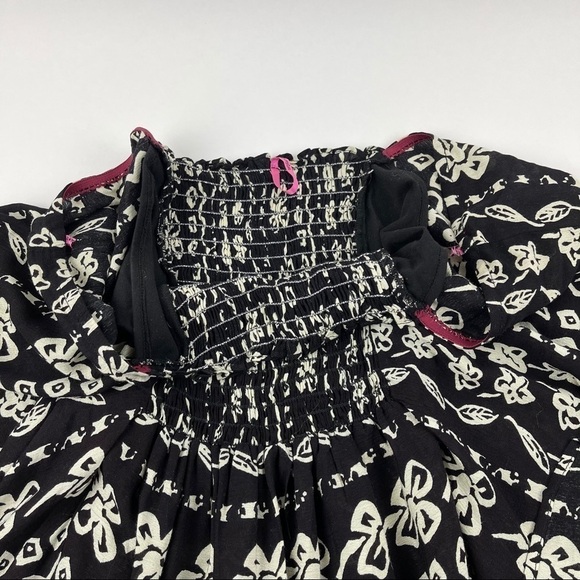 Super Lucky Cat Womens Blouse, Black White - Picture 7 of 8